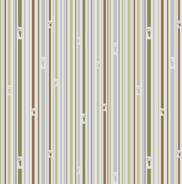 Into The Woodlands Stripes Gray by Deane Beesley for Wilmington Prints