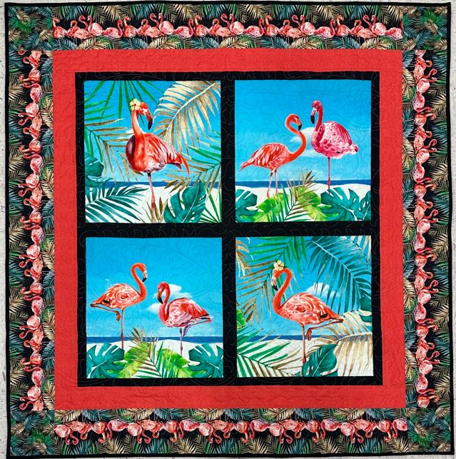 Flock Star Block Panel Quilt