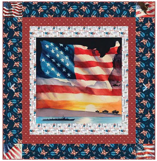 Letters from Home Panel Quilt Kit from Riley Blake