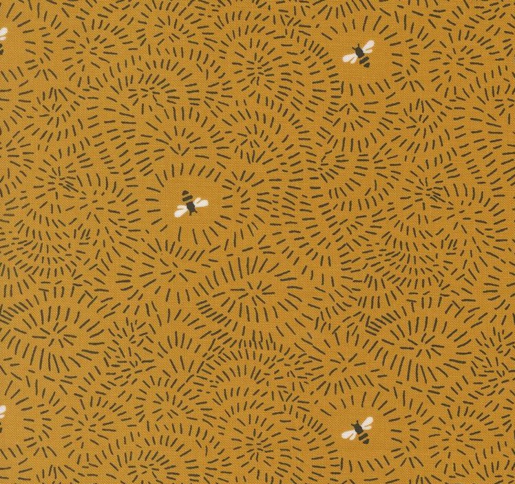 Bee Garden Twists and Turns Beeswax by Gingiber for Moda Fabrics