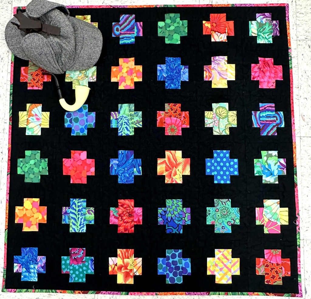 Watson & Holmes April Mystery Quilt with Backing