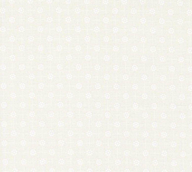 Cottage Charm Pixie Dots Flower Grid Porcelain White by My Sew Quilty Life for Moda Fabrics