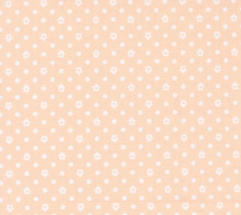 Cottage Charm Dots and Houses Whipped Peach by My Sew Quilty Life for Moda Fabrics