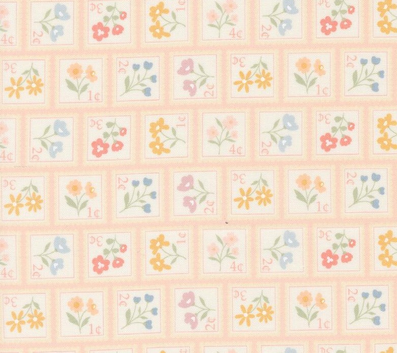 Cottage Charm Sweet Stamps Koral Kicks by My Sew Quilty Life for Moda Fabrics