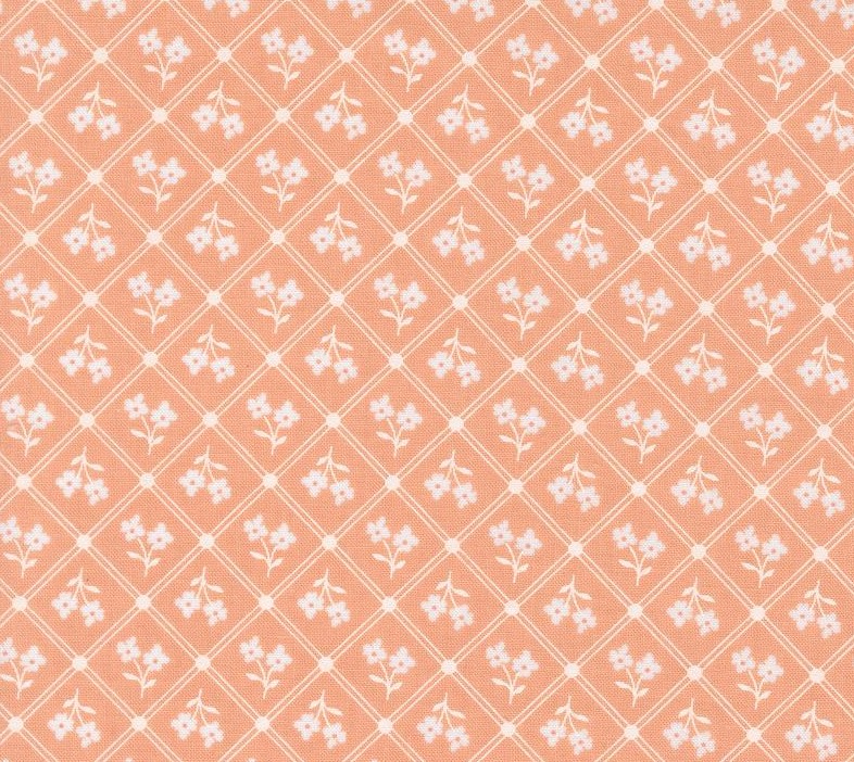 Cottage Charm Window Pane Plaid Peach by My Sew Quilty Life for Moda Fabrics