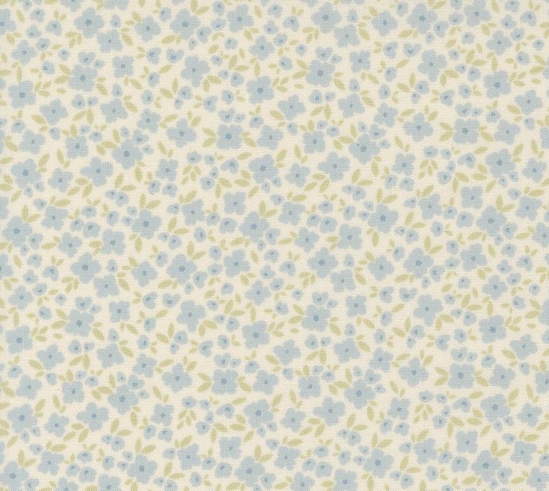Cottage Charm Flower Basket Light Blue by My Sew Quilty Life for Moda Fabrics