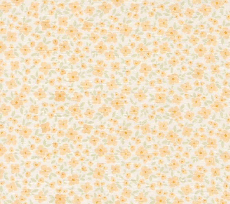 Cottage Charm Flower Basket Enjoyable Yellow by My Sew Quilty Life for Moda Fabrics