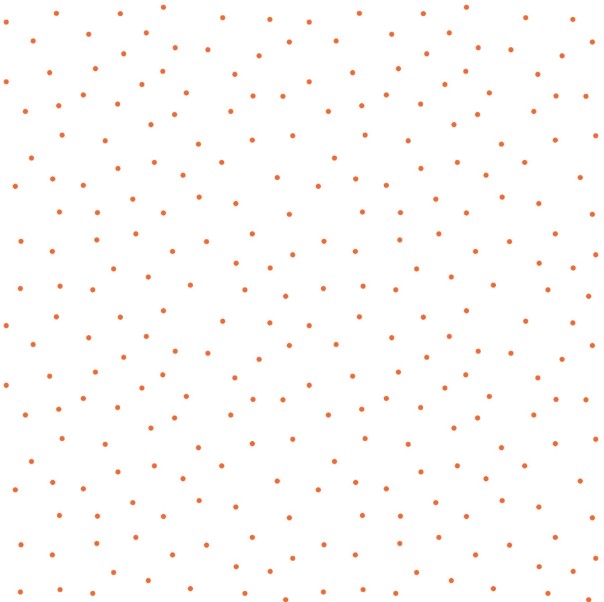 Kimberbell Basics Tiny Dots White/Orange by Kimberbell for Maywood Studio