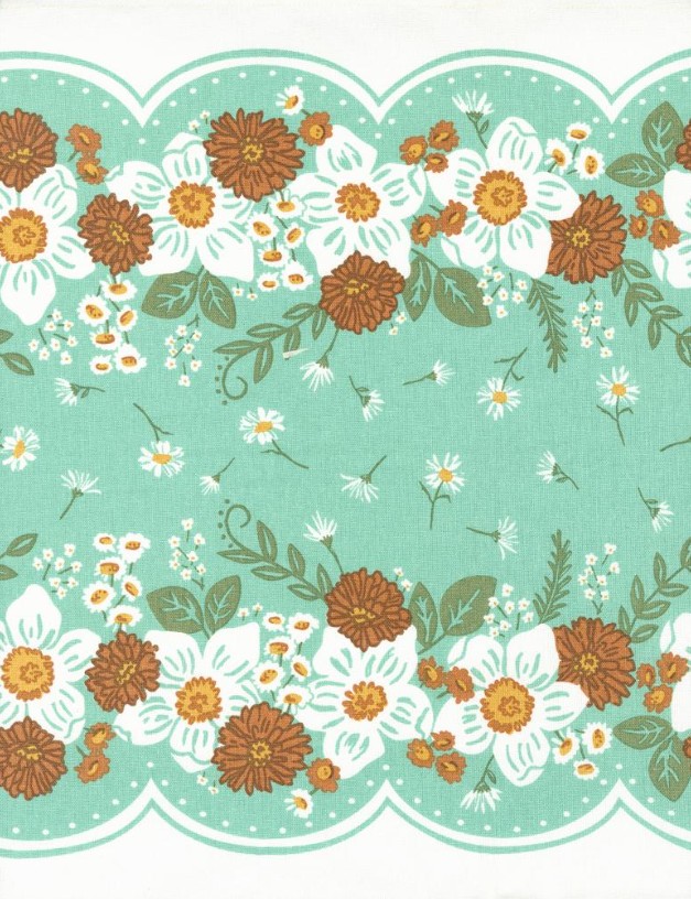 16" Classic Retro Country Flower Toweling by Stacy Iest Hsu for Moda Fabrics