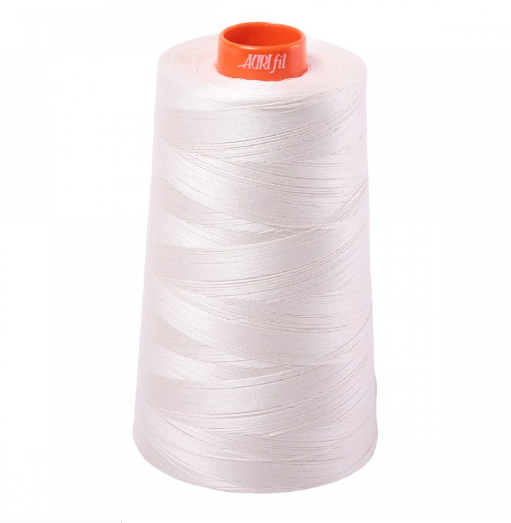 Mako Cotton Embroidery Thread Solid 50wt 6452 yds Muslin