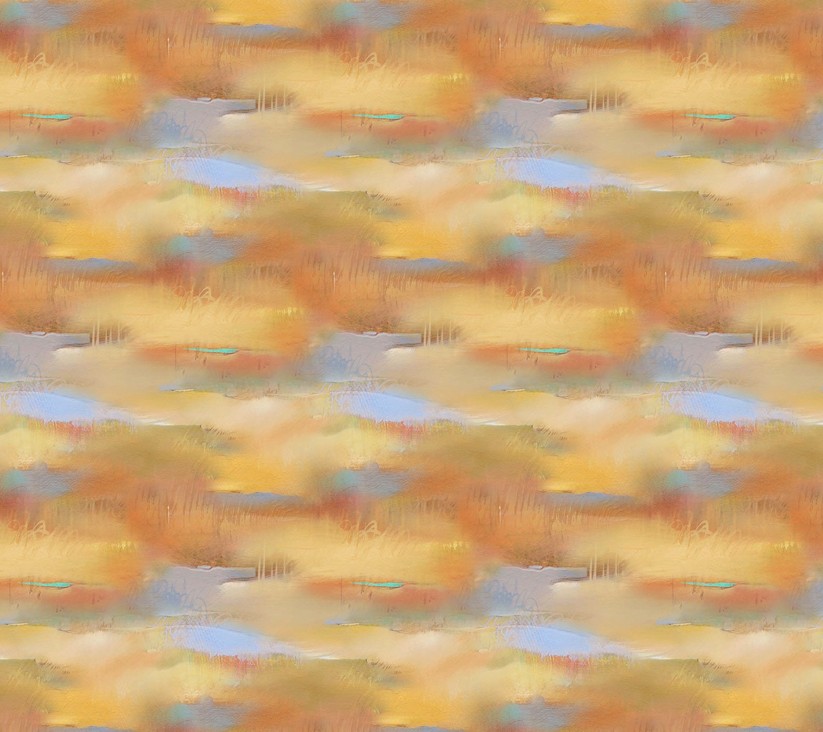 Tranquil Tides Cloud Texture Ochre/Blue by Tim Parker for Northcott Fabrics