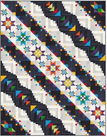 Field & Furrows Quilt Kit featuring Banyan Batiks