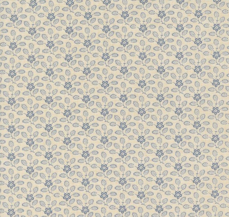 Sacre Bleu Petunia Blenders Pearl French Blue by French General for Moda Fabrics