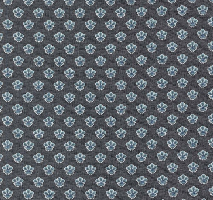 Sacre Bleu Campanule Indigo by French General for Moda Fabrics