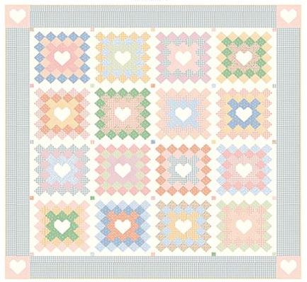Granny's Heart Quilt Kit from Moda