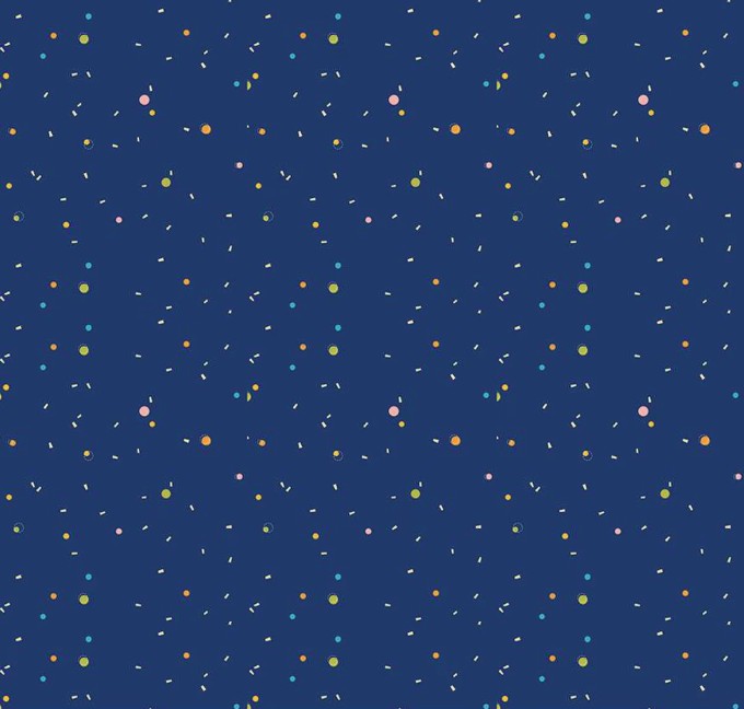 Pop 'n Play Confetti Navy from Riley Blake Designs