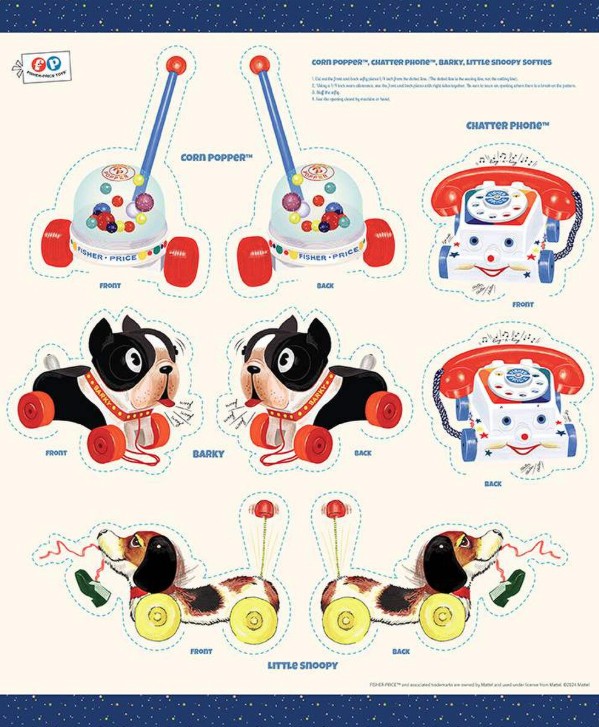 Pop 'n Play Fisher-Price Softie Panel from Riley Blake Designs