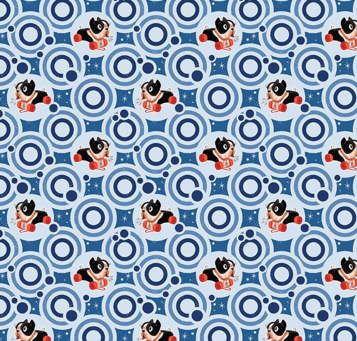 Pop 'n Play Bubble Dots Sky from Riley Blake Designs