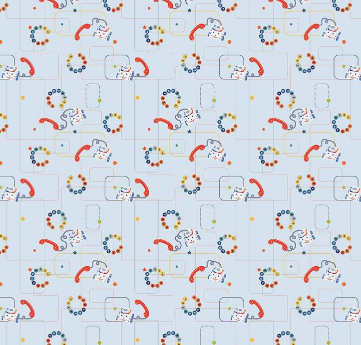 Pop 'n Play Phones Sky from Riley Blake Designs