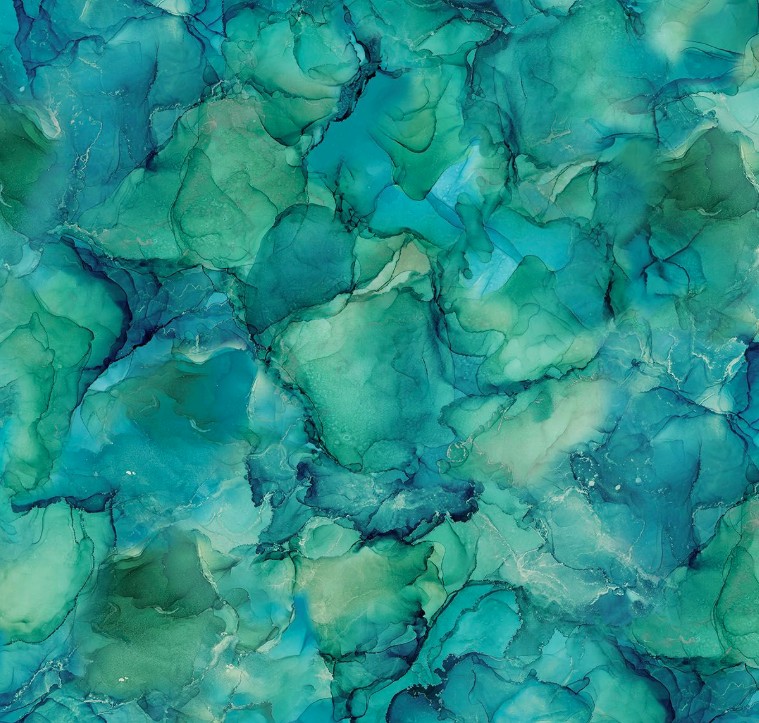 Deep Blue Fluid Texture Teal by Deborah Edwards & Melanie Samra for Northcott Fabrics