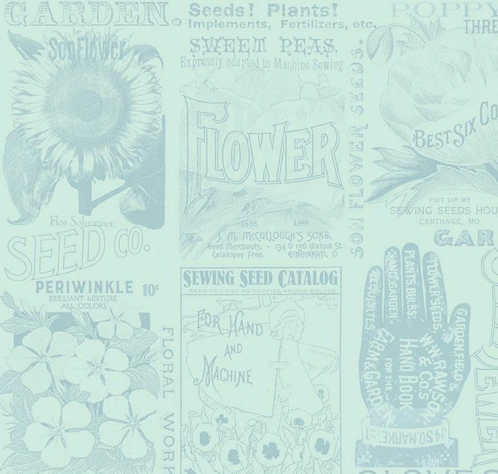 Sewing Seeds III Garden Blender Aqua by J. Wecker Frisch for Riley Blake Designs