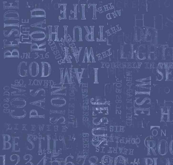 Sewing Seeds III Parable Stamps Blue by J. Wecker Frisch for Riley Blake Designs