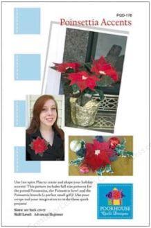 Poinsettia Accents Pattern from Poorhouse Quilt Designs