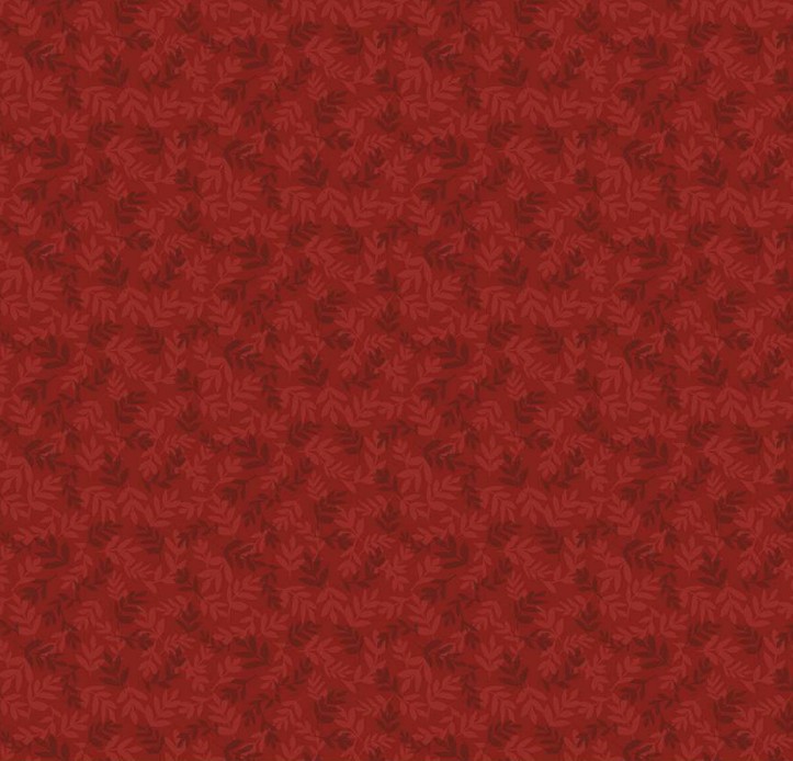 Covered Bridges in Spring Leaves Red by Tara Reed for Riley Blake Designs