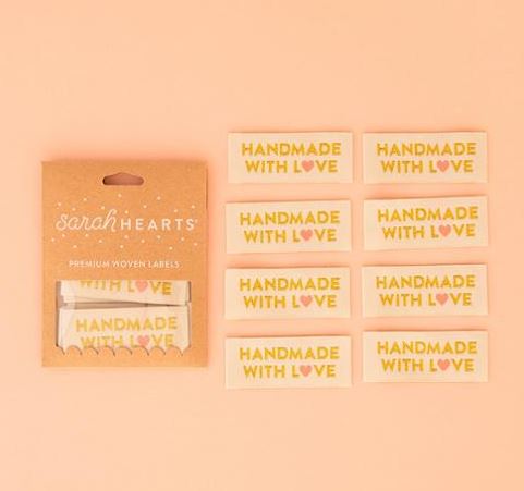 Sew In Labels Handmade with Love from Sarah Hearts