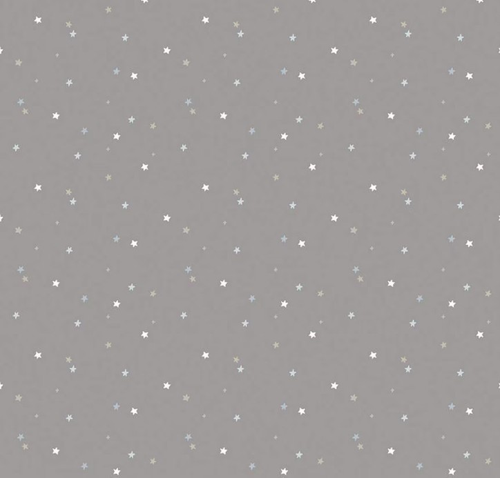 Flannel Till the Cows Come Home Stars Steel from Riley Blake Designs