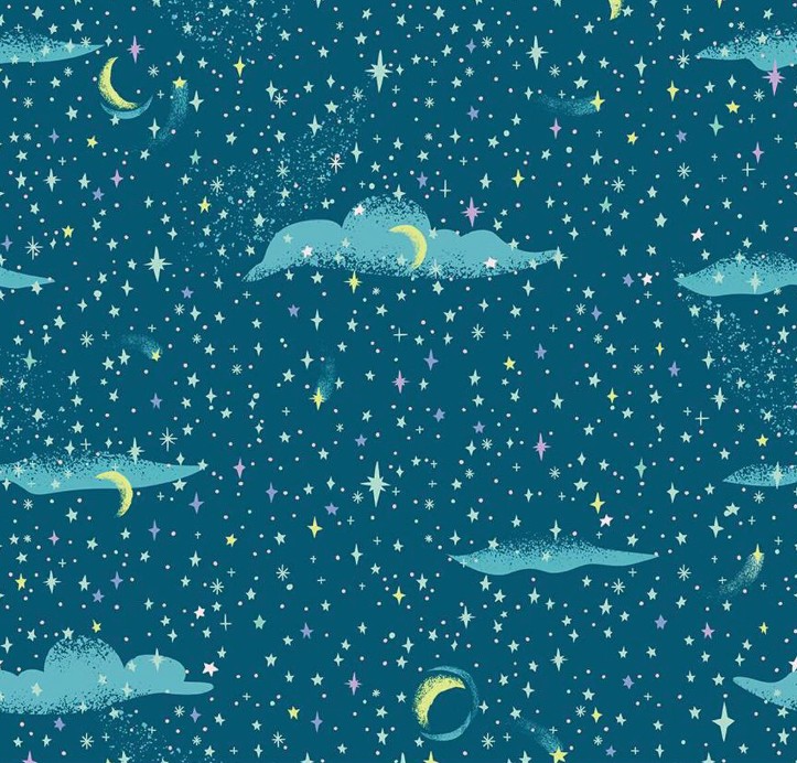 Forever Neverland Pixie Dust Night by Jill Howarth for Riley Blake Designs