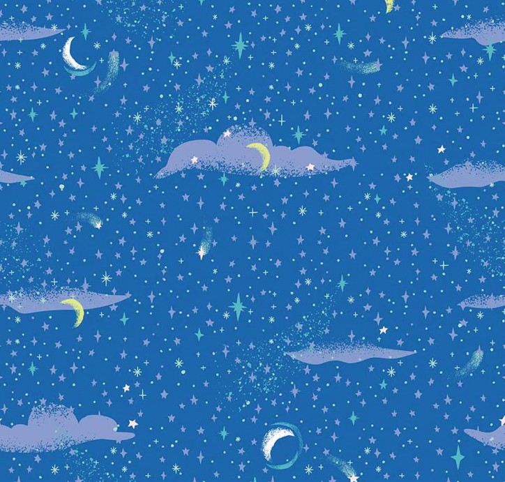 Forever Neverland Pixie Dust Sapphire by Jill Howarth for Riley Blake Designs