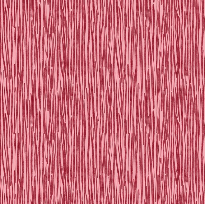 Blooming Memories Stripes Red by Hina Mirza for Figo Fabrics