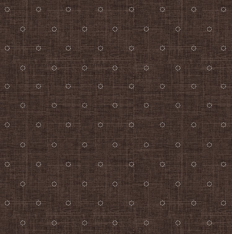 Stash Stitches Brown by Ghazal Razavi for Figo Fabrics