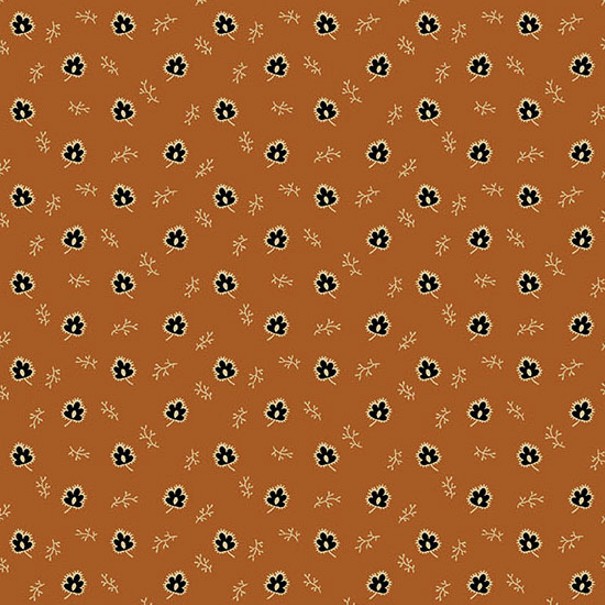 Carolina Acorn Leaf Orange by Jo Morton for Andover Fabrics