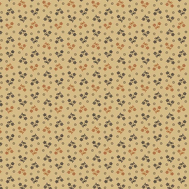 Carolina Darling Buds Black by Jo Morton for Andover Fabrics