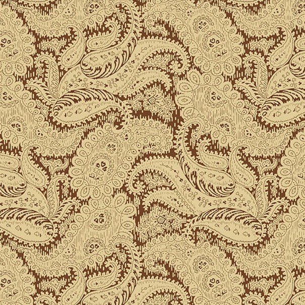 Carolina Broad Damask Brown by Jo Morton for Andover Fabrics