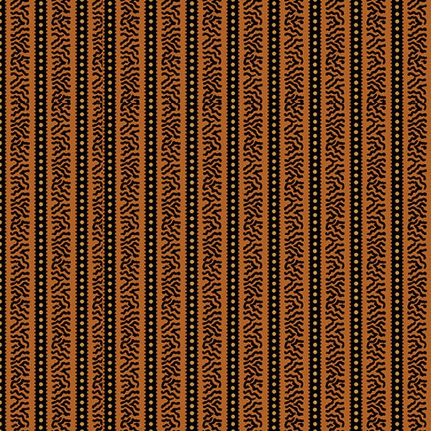 Carolina Striped Side Orange by Jo Morton for Andover Fabrics