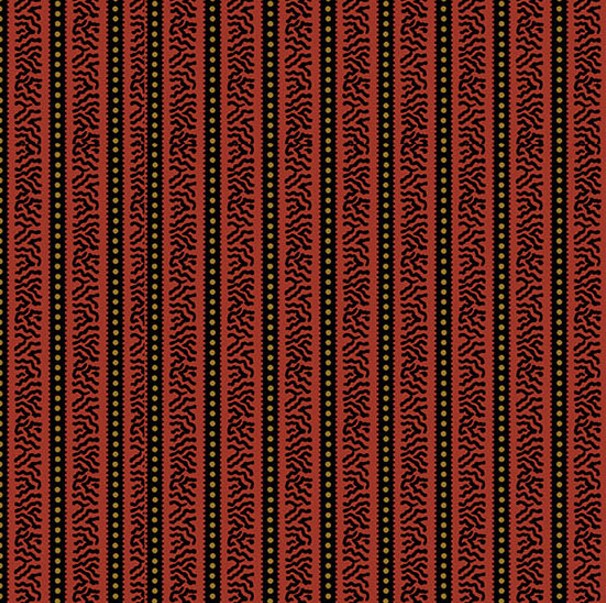 Carolina Striped Side Red by Jo Morton for Andover Fabrics
