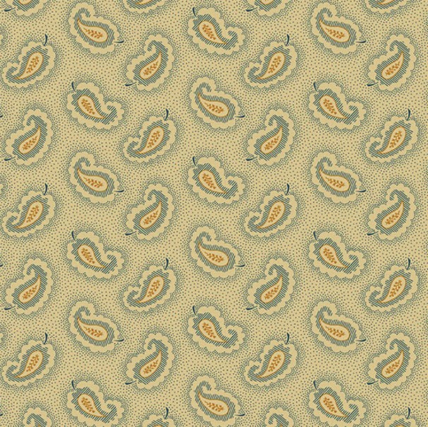 Carolina Paisley Blue by Jo Morton for Andover Fabrics