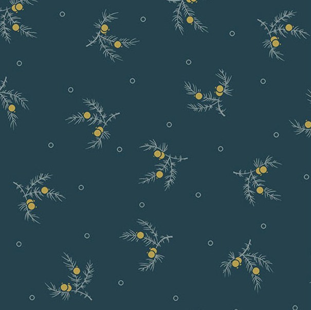 Carolina Tossing Sprig Blue by Jo Morton for Andover Fabrics