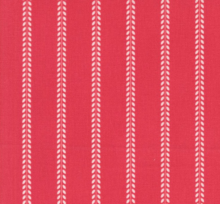 Summertime Beach Towel Stripes Red by Camille Roskelley for Moda Fabrics