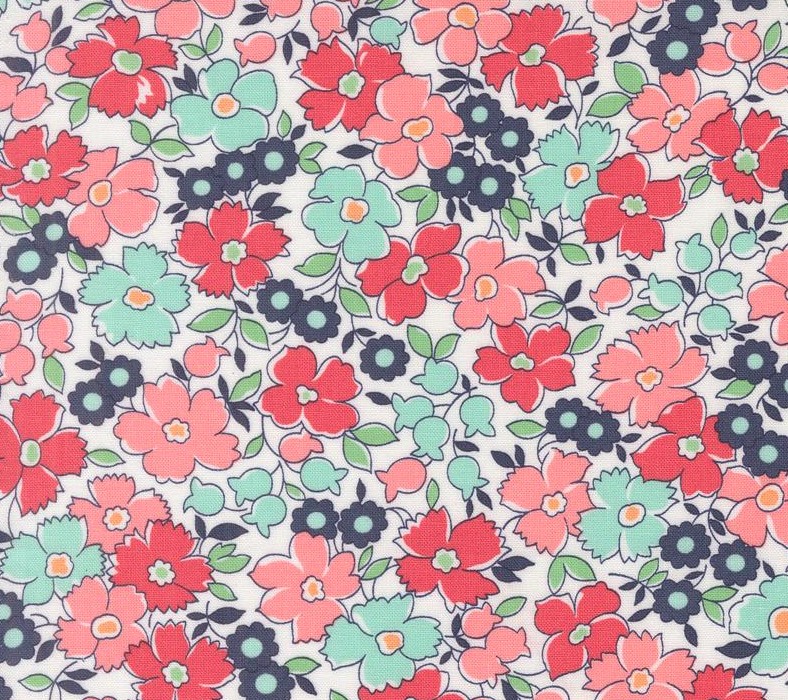 Summertime Flower Patch Cream by Camille Roskelley for Moda Fabrics