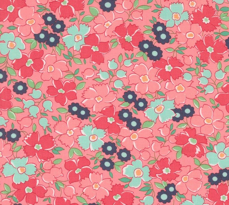 Summertime Flower Patch Blush by Camille Roskelley for Moda Fabrics