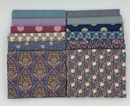 Tilda Blue & Purples Fat Quarter Bundle