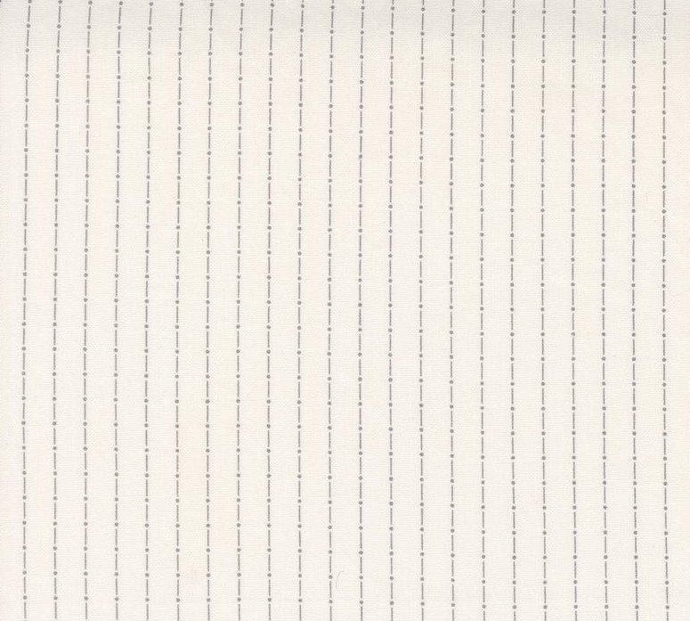 Itty Bitty Background Gatherings Dotted Stripes Grey by Primitive Gatherings for Moda Fabrics