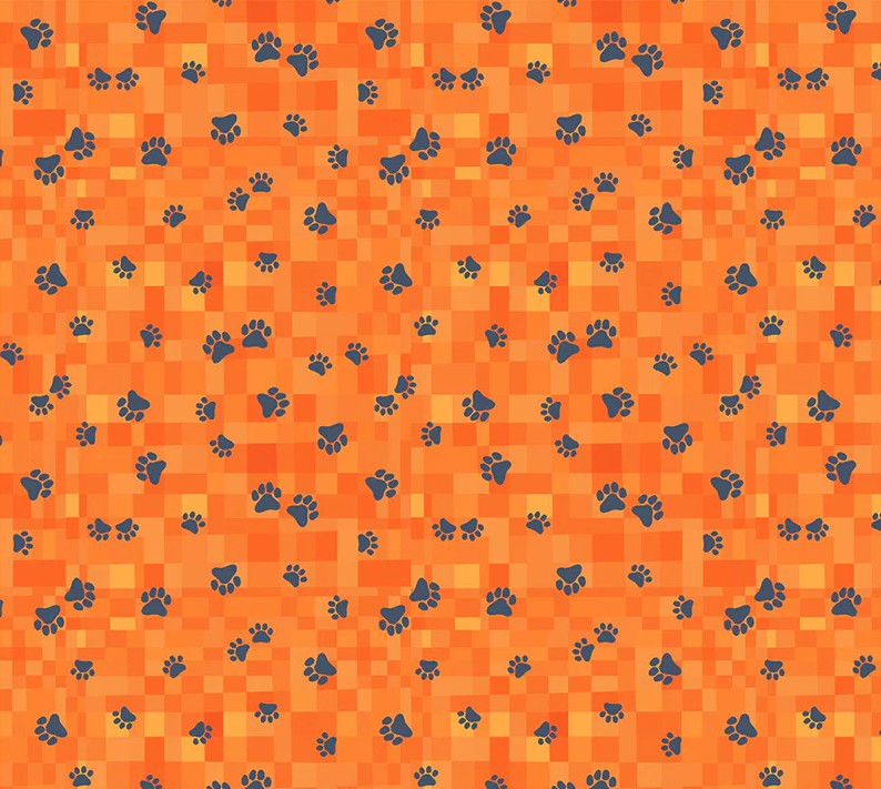 Fur-ever Friends Trail Home Orange by Gareth Lucas for Windham Fabrics