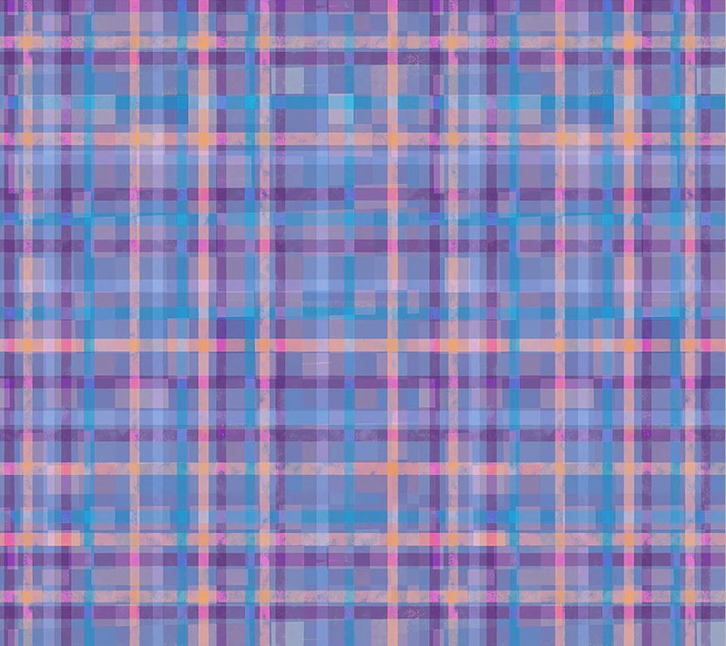 Fur-ever Friends Playful Plaid Purple by Gareth Lucas for Windham Fabrics