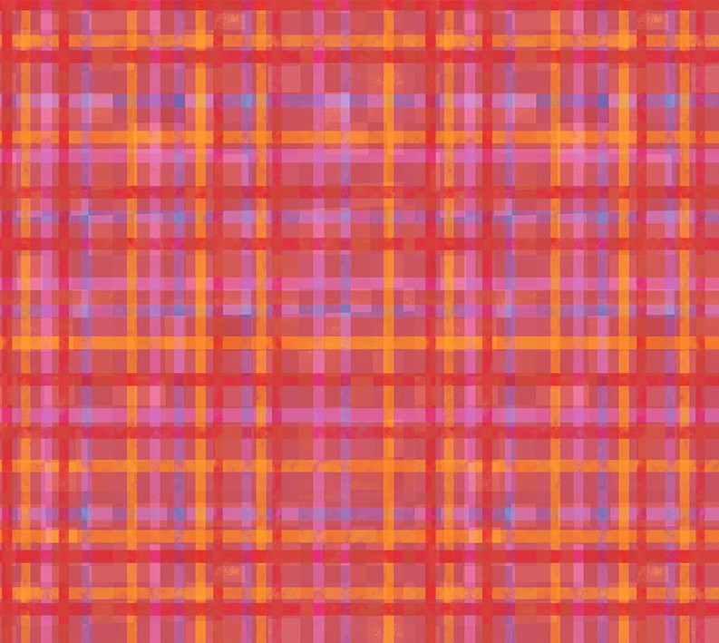Fur-ever Friends Playful Plaid Red by Gareth Lucas for Windham Fabrics