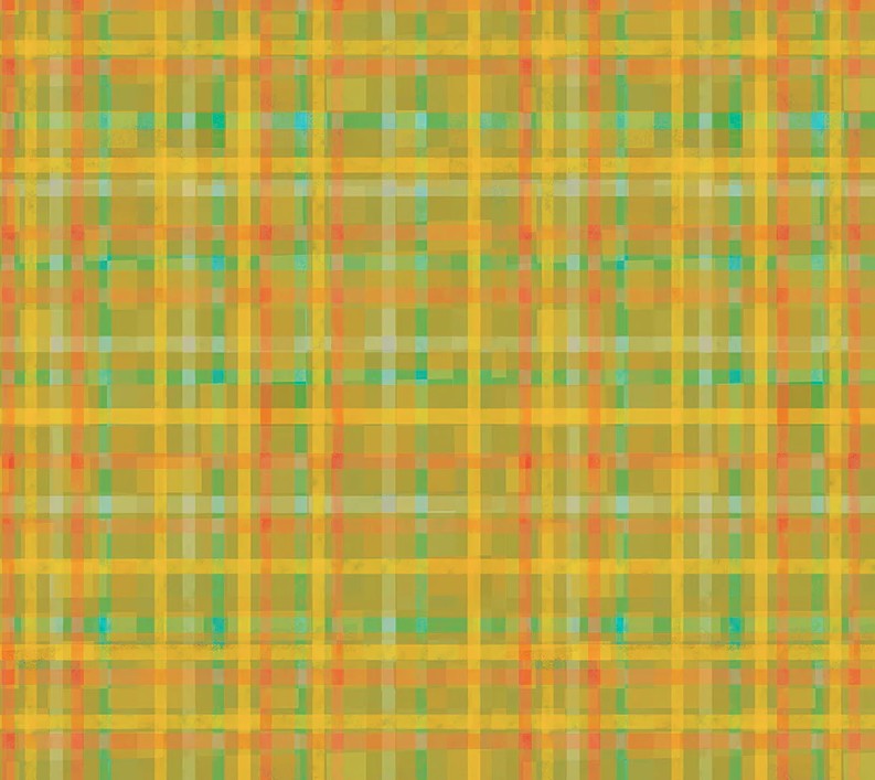 Fur-ever Friends Playful Plaid Yellow by Gareth Lucas for Windham Fabrics